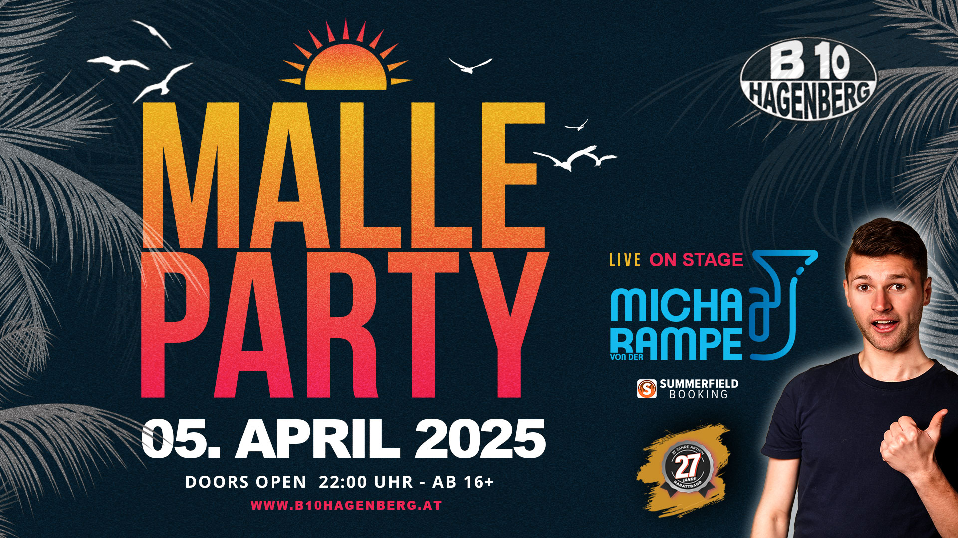 Malle Party, Mallorca Party, BAllermann Party, B10 Hagenberg