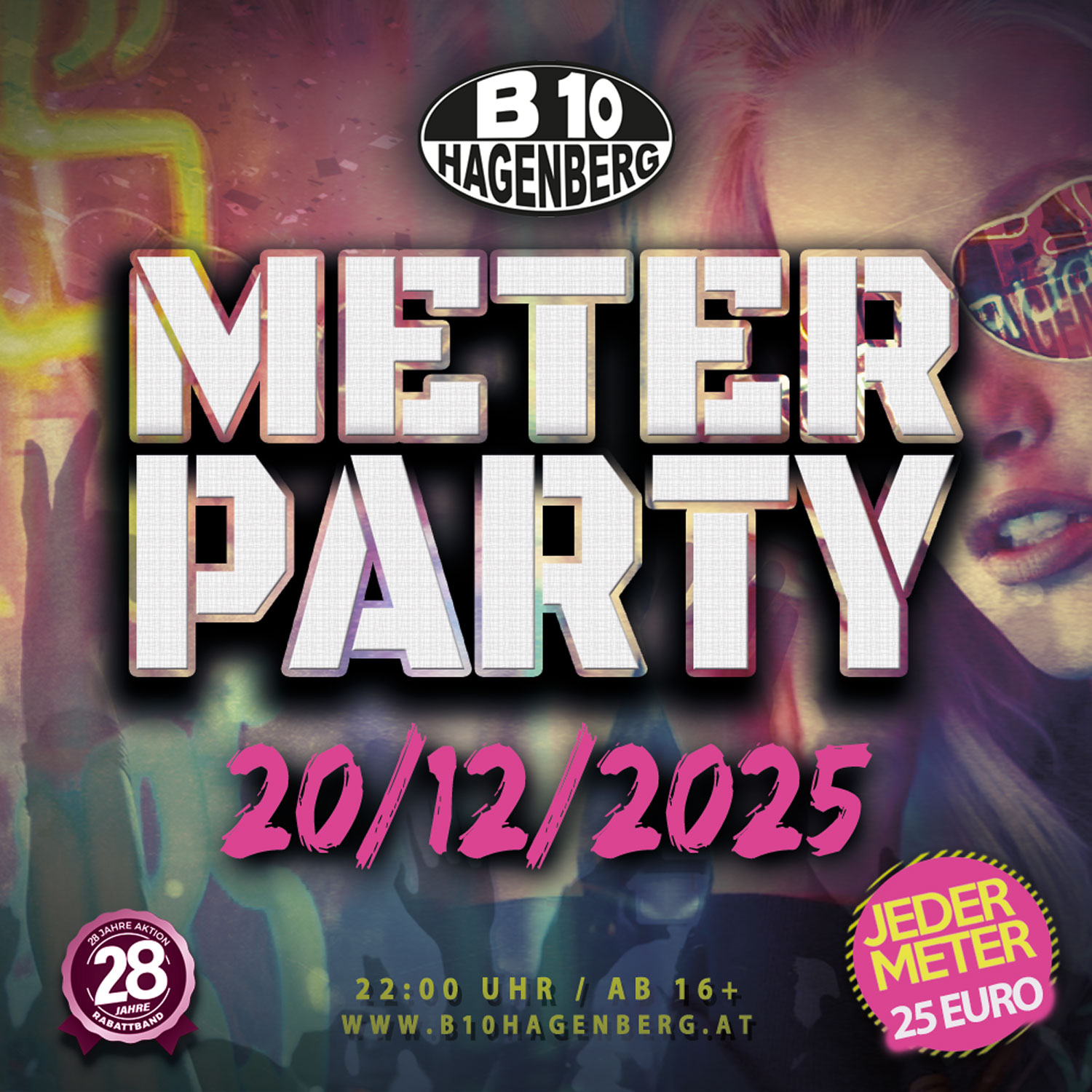 Meterparty_Quadratisch_2025 Meterparty 2025 B10 Hagenberg